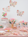Floral Butterfly Plates (8)