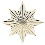 Gold Stripe Star Plates (8)