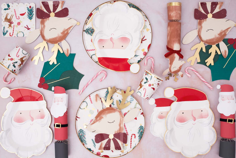 Jolly Santa Plates (8)