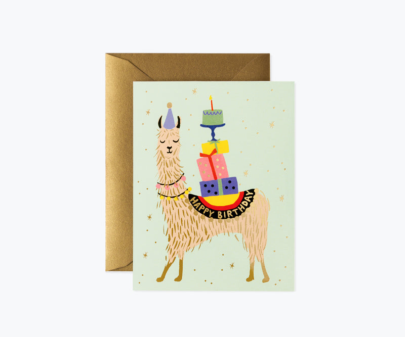 Tarjeta Llama Birthday (x1)