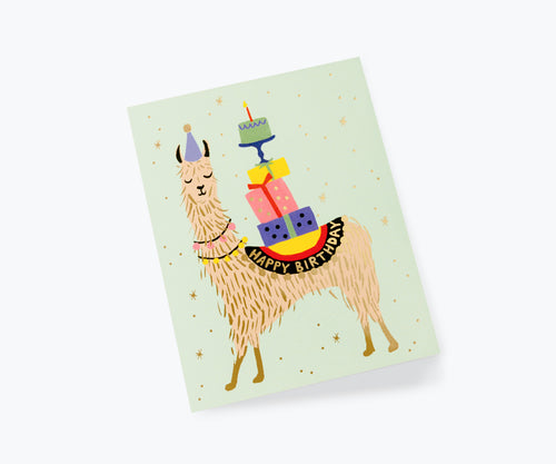Tarjeta Llama Birthday (x1)