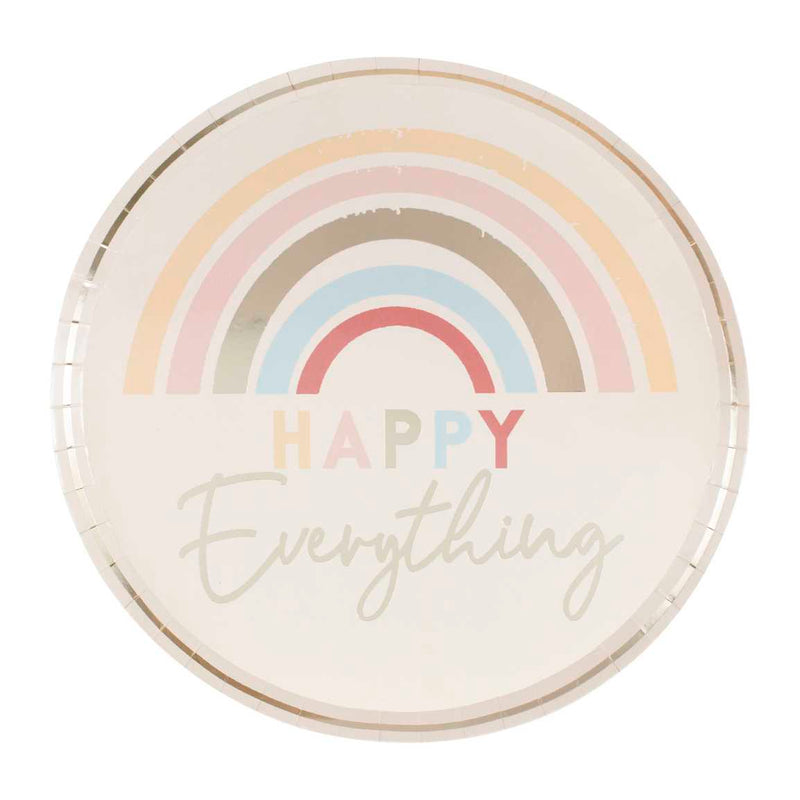 Happy Everything Natural Rainbow Plates (8)