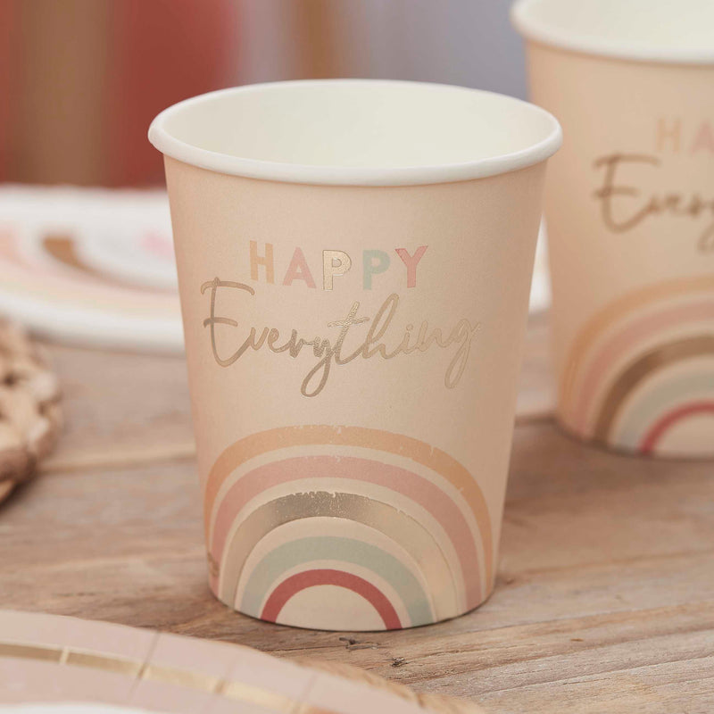 Happy Everything Natural Rainbow Cups (8)