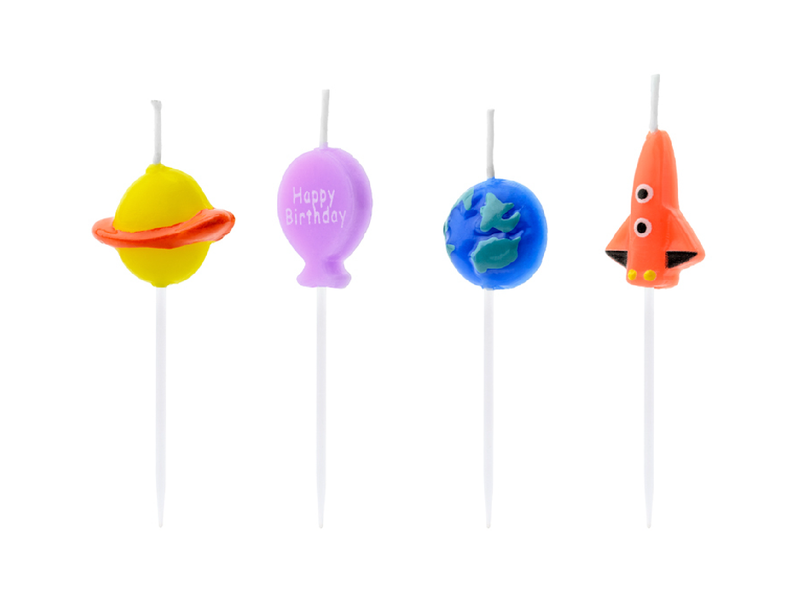 Space Birthday Candles (4)