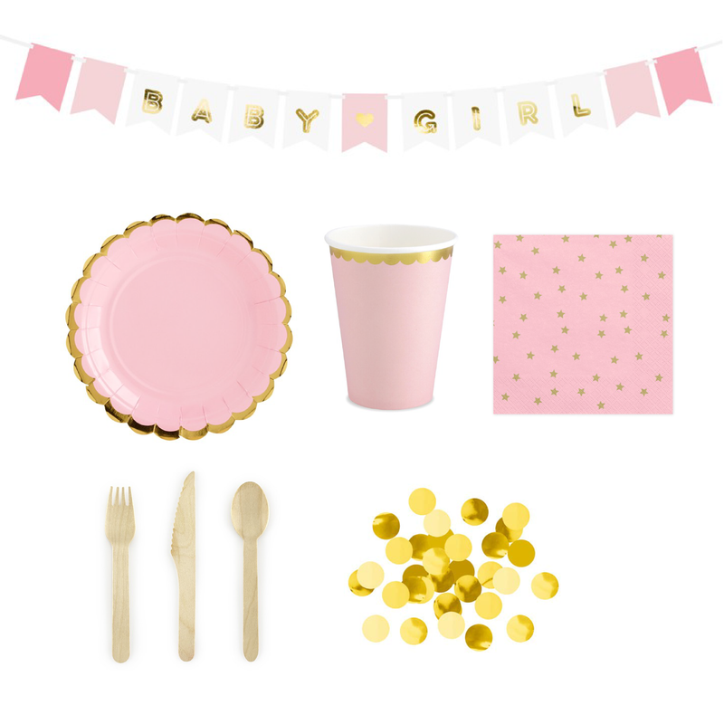 Pink & Gold Cups (6)