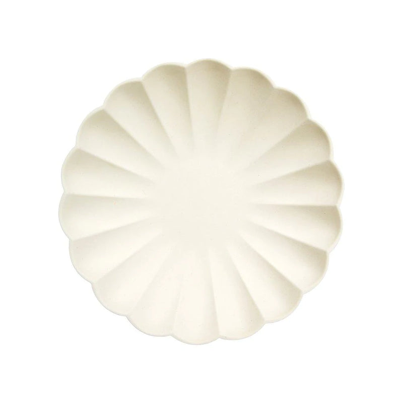 Cream Small Eco Plates (8)