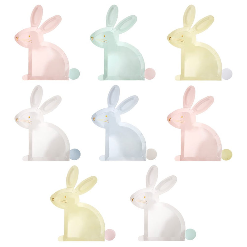 Pastel Bunny Plates (8)