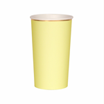 Pale Yellow Highball Cups (8)