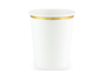 White & Gold Cups (6)