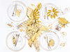 Gold Tropical Leaves Decorations (21)