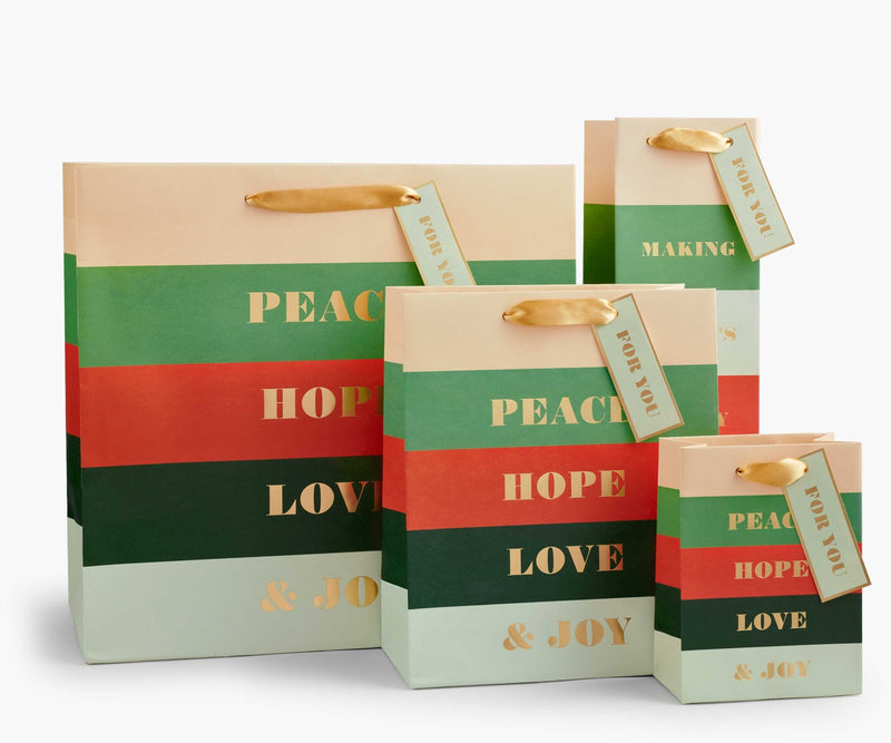 Peace & Joy Medium Gift Bag (1)
