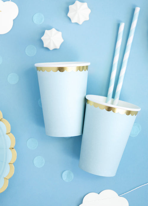 Blue & Gold Cups (6)